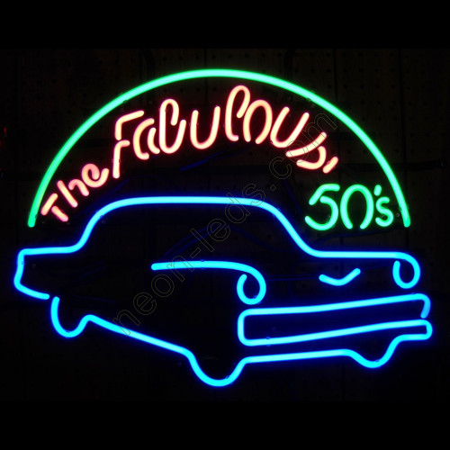 Fabulous 50s Neon Auto Sign- WL-CF5101