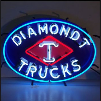 Diamondt Trucks Neon Auto Sign