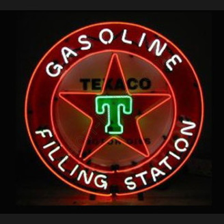 Texaco Gasoline Neon Auto Sign