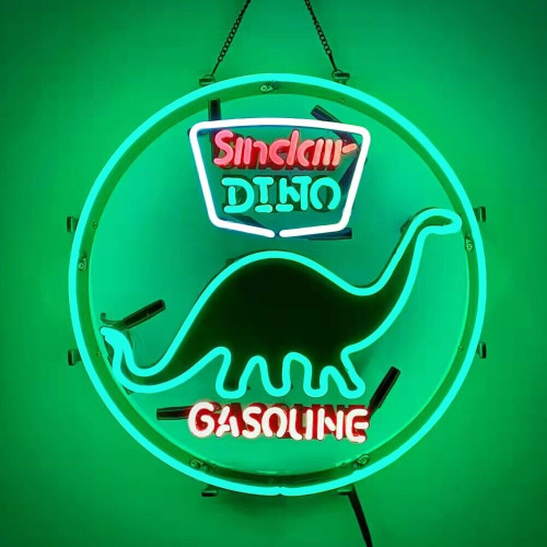 Sinclair Dino Gasoline Logo Neon Auto Sign