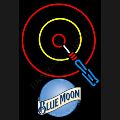 Blue moon darts neon beer sign-WL-MN04