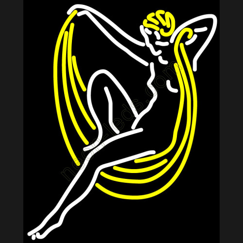 Blue moon lady art neon beer sign-WL-MN08