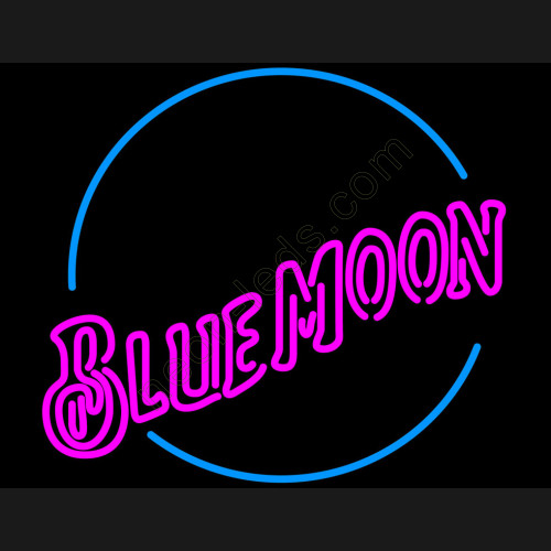 Blue moon Neon BEER Sign-WL-BL002