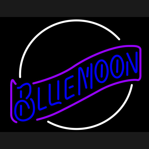 Blue Moon Neon BEER Sign