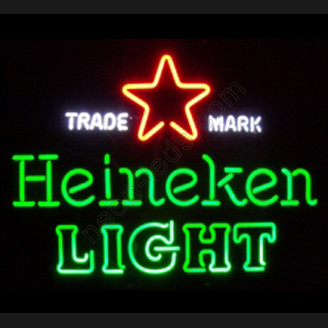 Heineken Light neon beer sign