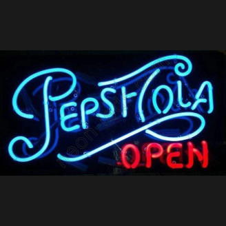 Drink Pepsi Cola Neon Open Sign
