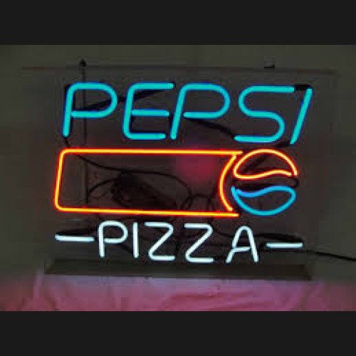 Pepsi Pizza Neon Beer Sign