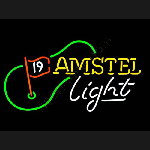 amstel light 19th hole golf neon sign-WL-AMS01