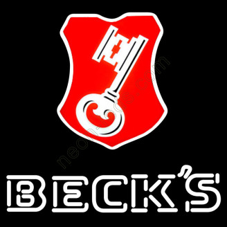 Becks neon beer sign