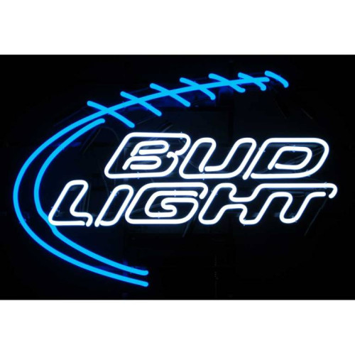 Bud Light Football Neon Beer Sign