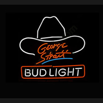 Bud Light Large George Strait Neon Beer Sign