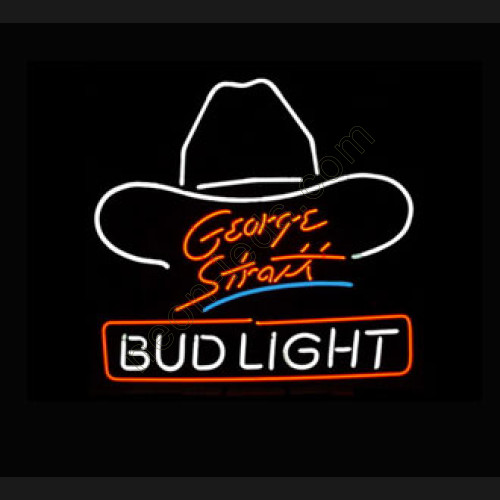 Bud Light Large George Strait Neon Beer Sign-WL-NBN013