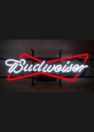 Budweiser Bowtie Neon Beer Sign