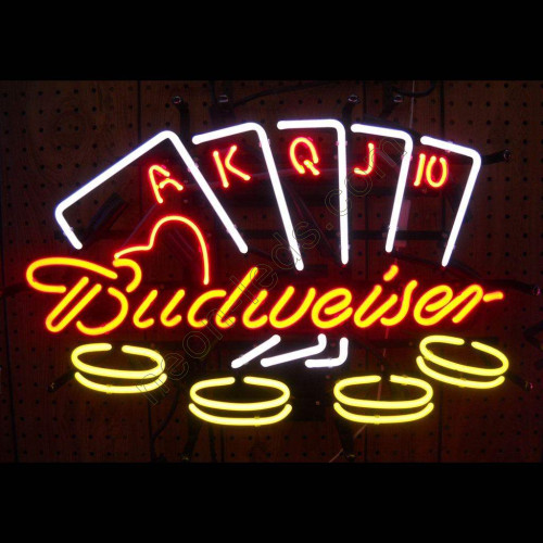 Budweiser Poker Neon Sign-WL-NBN050-BD08