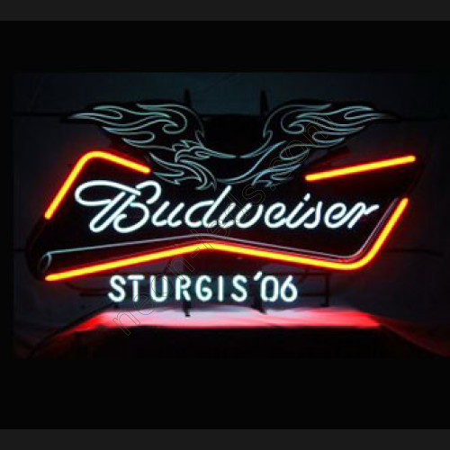 Budweiser Sturgis'06 Neon Beer Sign-WL-NBN005