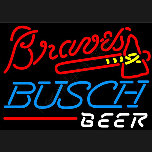 Busch atlanta-braves mlb NEON BEER SIGN-WL-BUS001