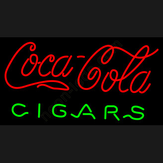 Coca Cola Cigars Neon Beer Sign