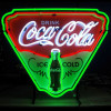 Coca Cola Drink Neon Sign with background