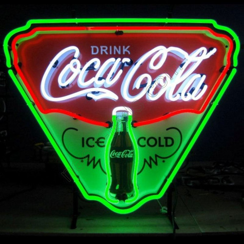Coca Cola Drink Neon Sign with background-WL-NBN022-1