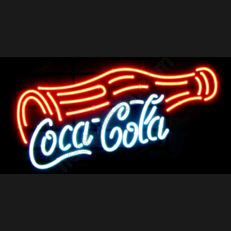 Coca-Cola Neon Beer Sign With Bottle