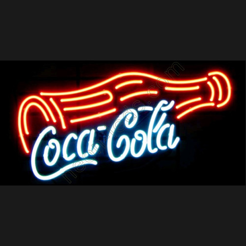 Coca-Cola Neon Beer Sign With Bottle-WL-NCCL29