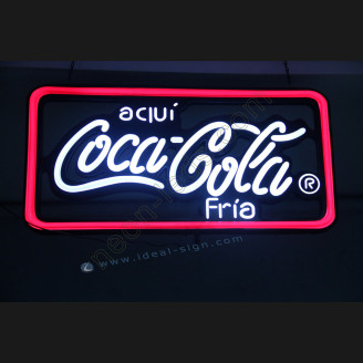Coca cola neon beer sign