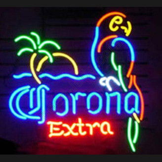 Corona Extra Parrot With Palm Neon Sign
