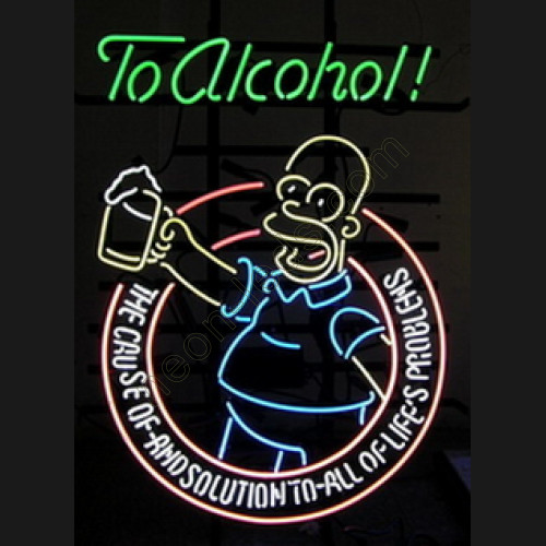 To alcohol neon sign-WL-ALC001