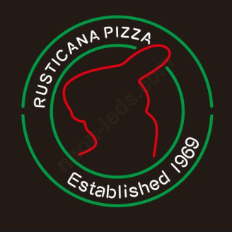 Rusticana Pizza Neon Sign
