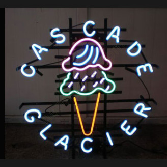 Cas Cade Glacier Neon Sign