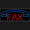 Fax with logo neon sign