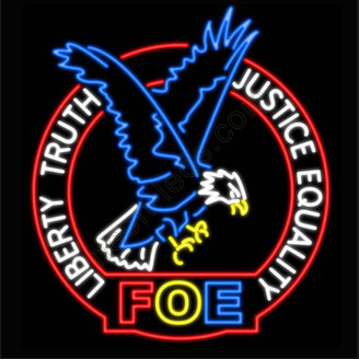 Foe Eagle Auxiliary Neon Sign