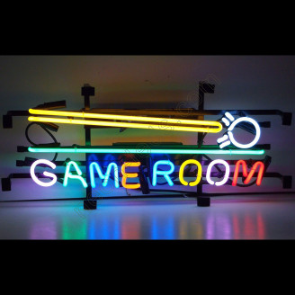 Game Room Cue Stick Neon Sign