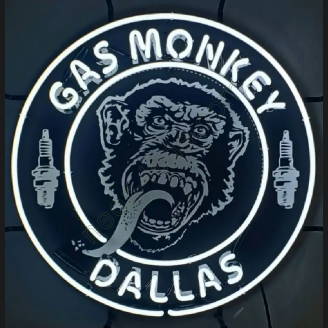 Gas monkey dallas neon sign