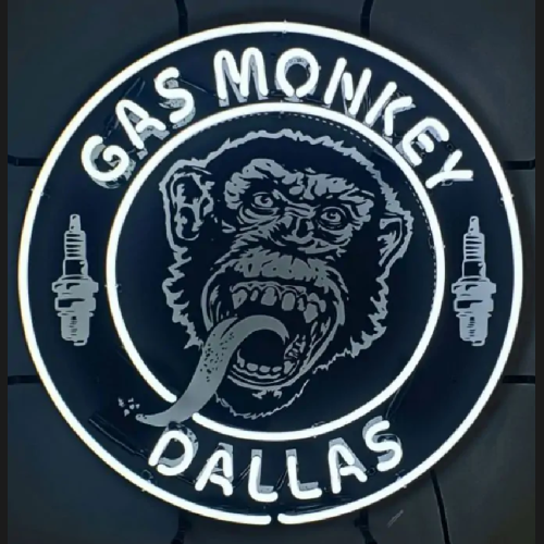 Gas monkey dallas neon sign