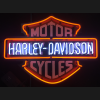 Harley Davidson neon motorcycle sign