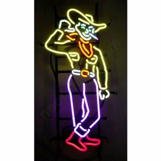 Las Vegas Vic Cowboy Neon Sign