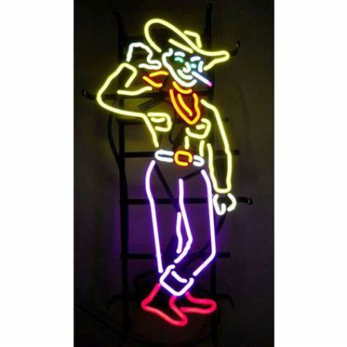 Las Vegas Vic Cowboy Neon Sign
