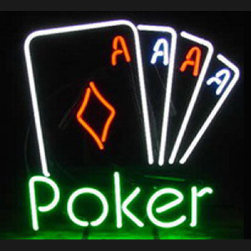 Poker Casino neon Sign