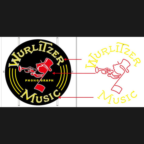 Wurlitzer Music Neon Sign