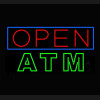 ATM neon open sign