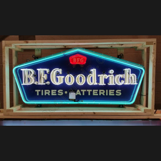 Bf goodrich tires and batteries neon sign