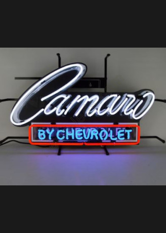 Camaro By Chevrolet Neon Auto Sign Camaro By Chevrolet Neon Auto Sign