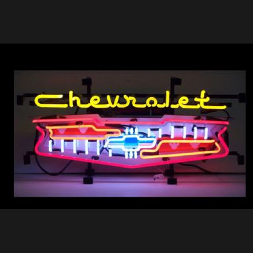 Chevrolet Grill Neon Auto Sign