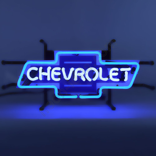 Chevrolet bowtie neon auto sign