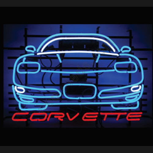 Corvette Neon Auto Sign