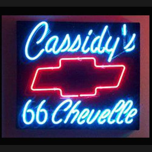 66 Chevelle Chevrolet Neon Auto Sign