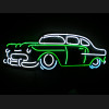 55 Chevy Neon Auto Sign