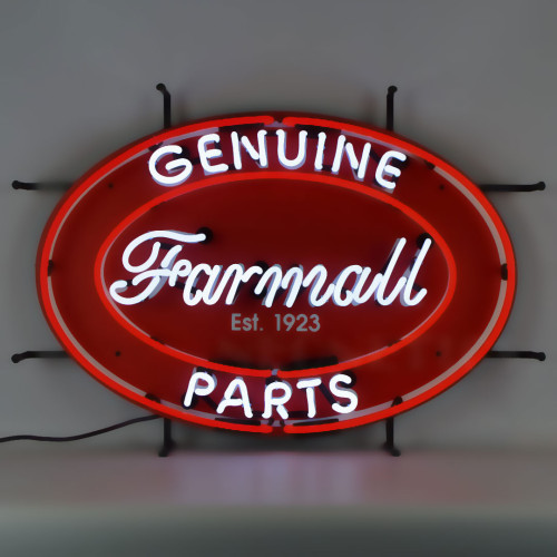 HARVESTER FAMALL GENUINE PARTS OVAL NEON Auto SIGN