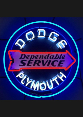 Dodge Plymouth Neon Auto Sign Dodge Plymouth Neon Auto Sign